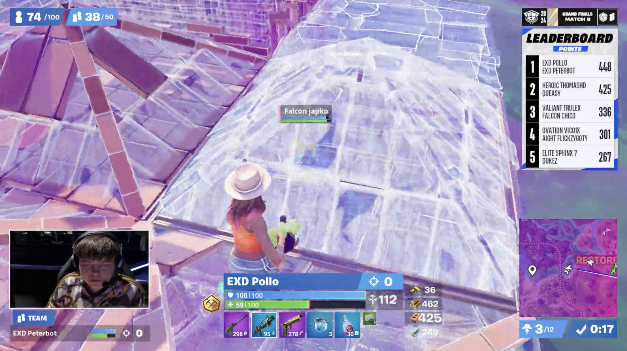 Peterbot And Pollo Blow 150-Point Lead In Fortnite Globals